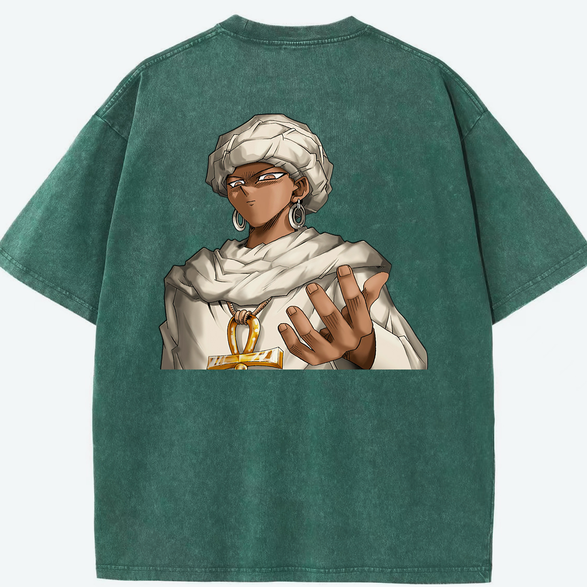 （画像用） 遊☆戯☆王 Yu-Gi-Oh! 綿100% ヴィンテージ風 半袖Tシャツ（背面プリント）